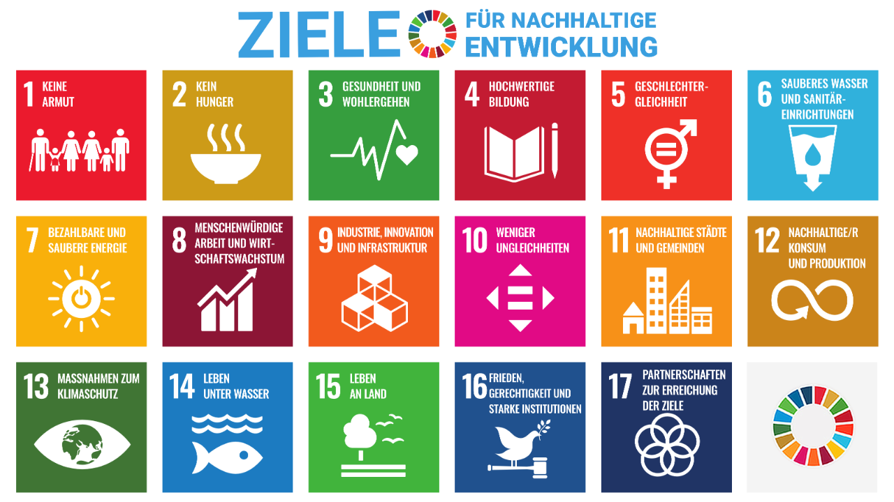 SDG-Pyramide priorisiert nach Beitrag der SBB.