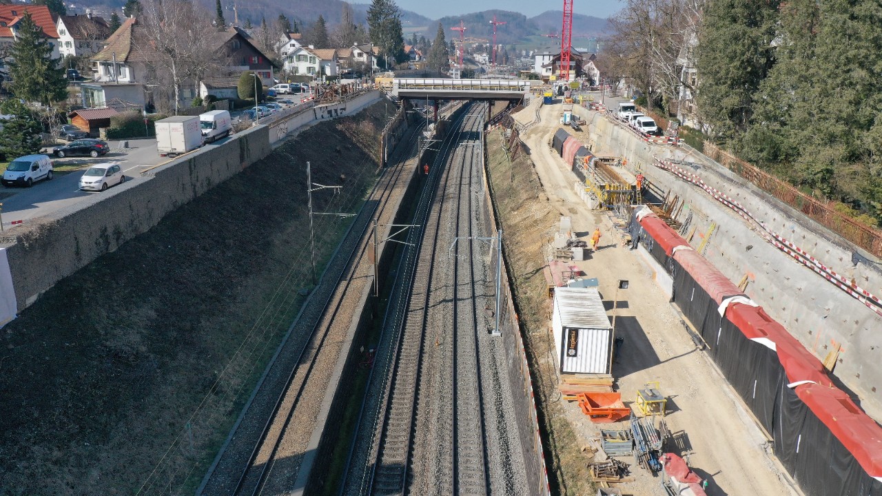 Der Burggraben Ost im März 2021.