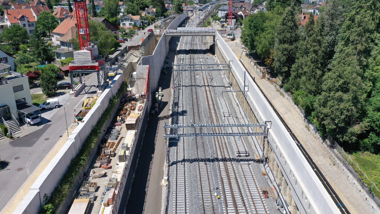 Der Burggraben Ost im Juli 2022.
