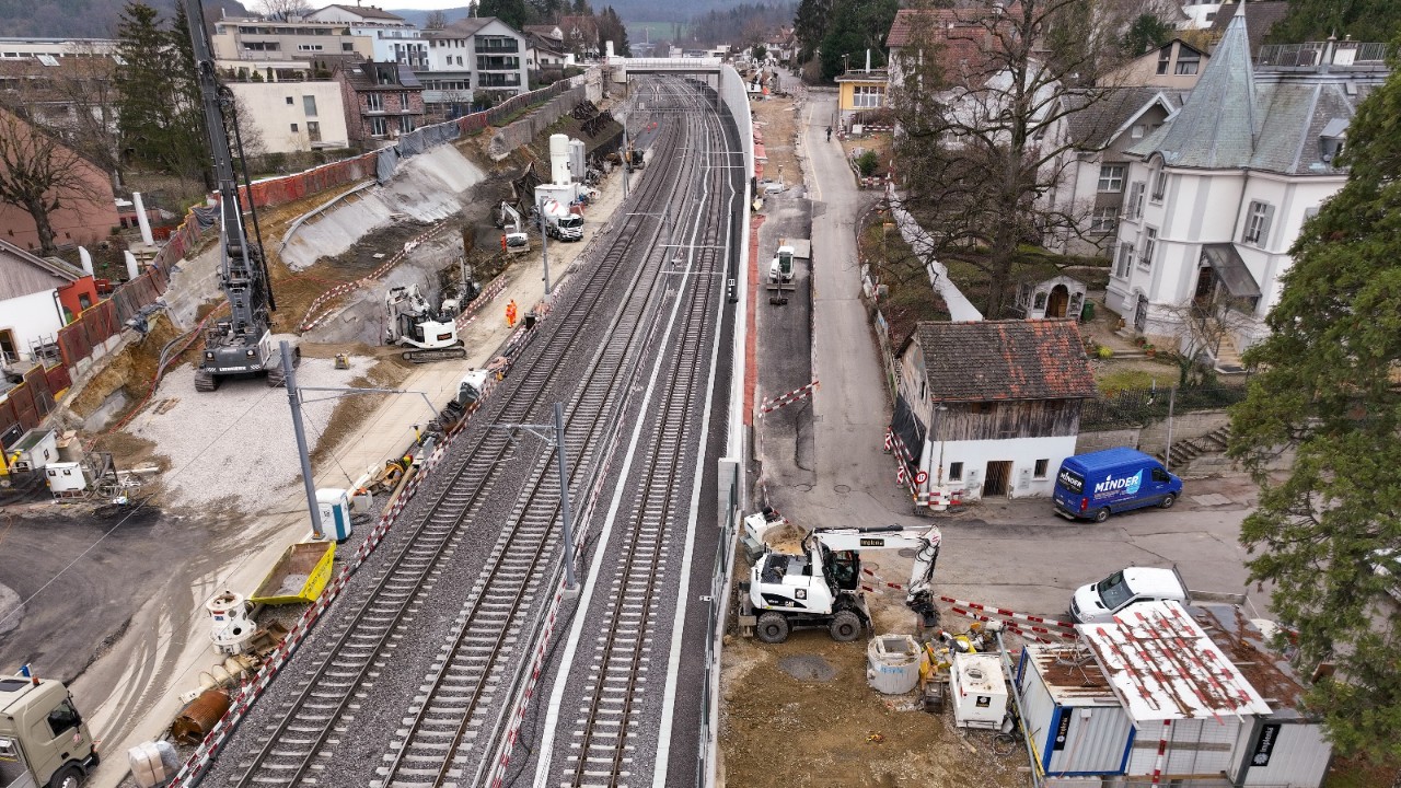 Der Burggraben West im Januar 2023.