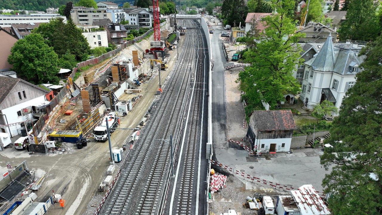 Der Burggraben West im Mai 2023.