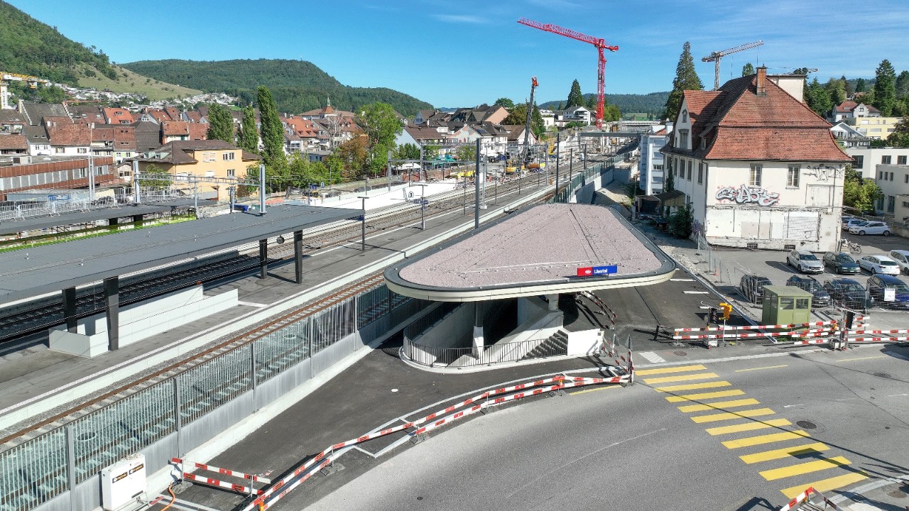 Das Foto vom September 2023 zeigt die Situation vom selben Blickwinkel aus.