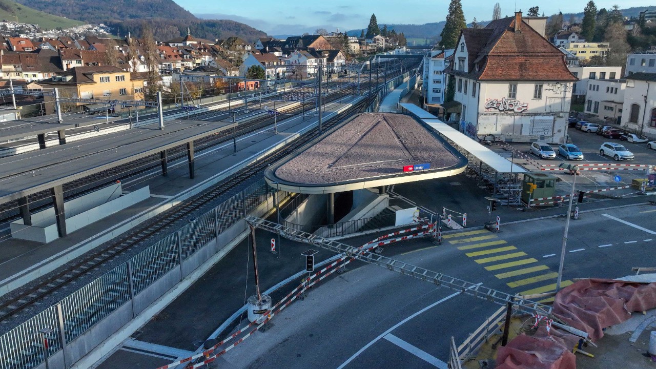 Das Foto von Ende November 2024 zeigt die Situation vom selben Blickwinkel aus.