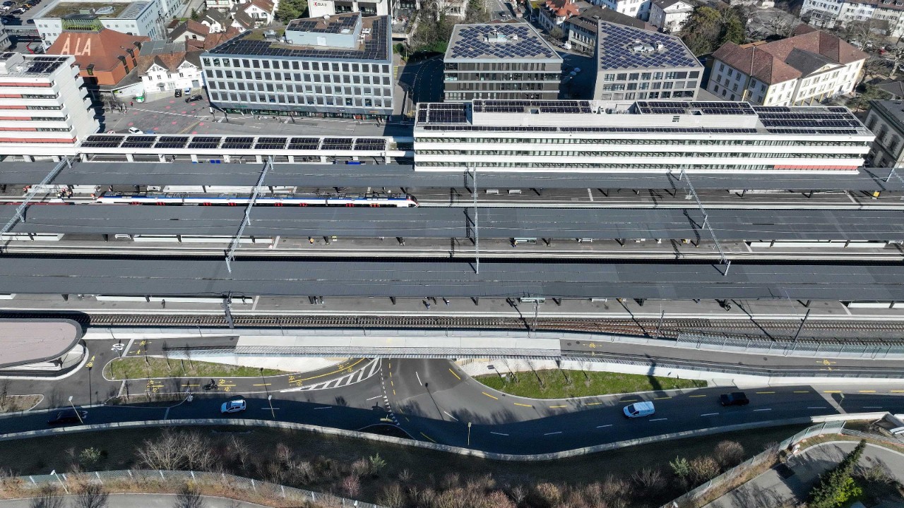 Die südliche Zufahrt zur Strassenunterführung Oristal Anfang März 2025.