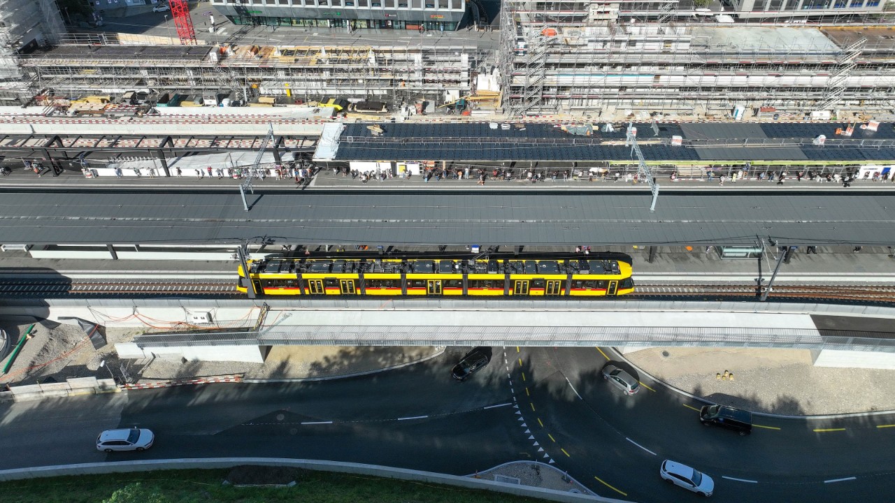 Die südliche Zufahrt zur Strassenunterführung Oristal im September 2023.