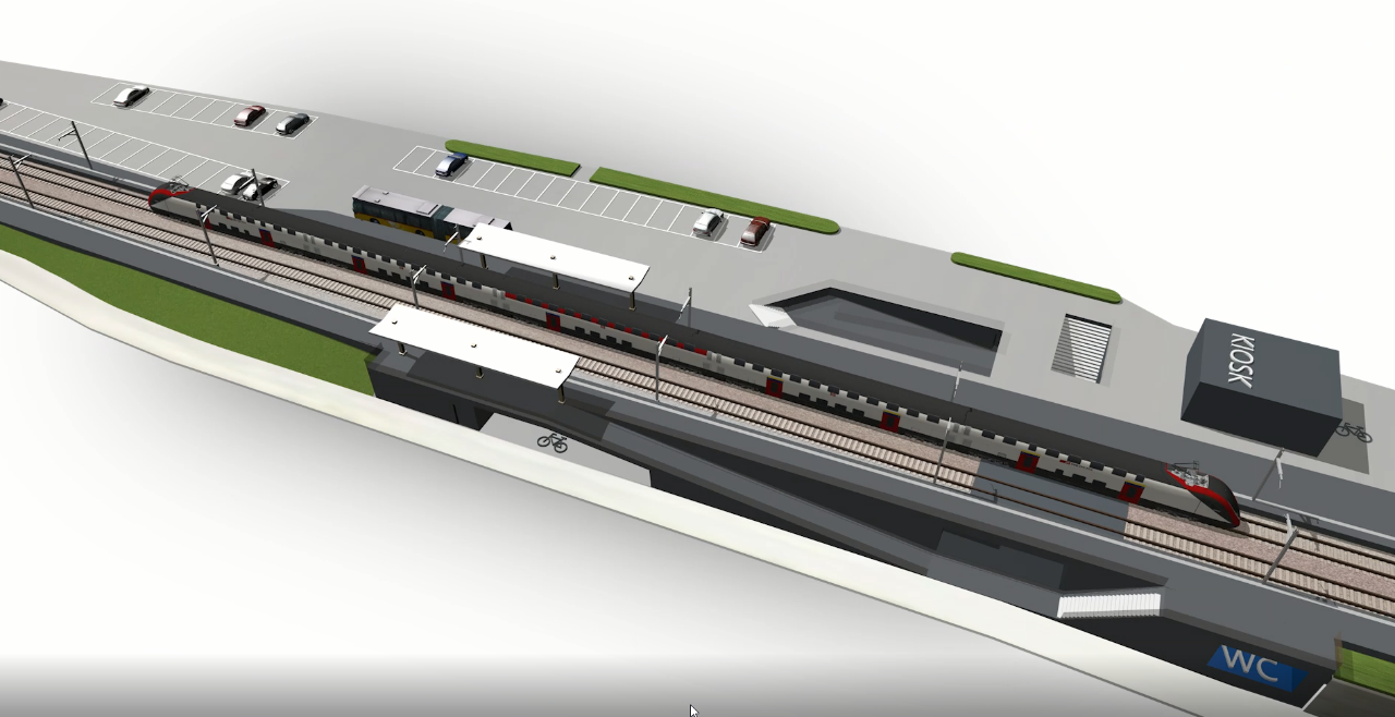 Illustration de la gare de Douanne