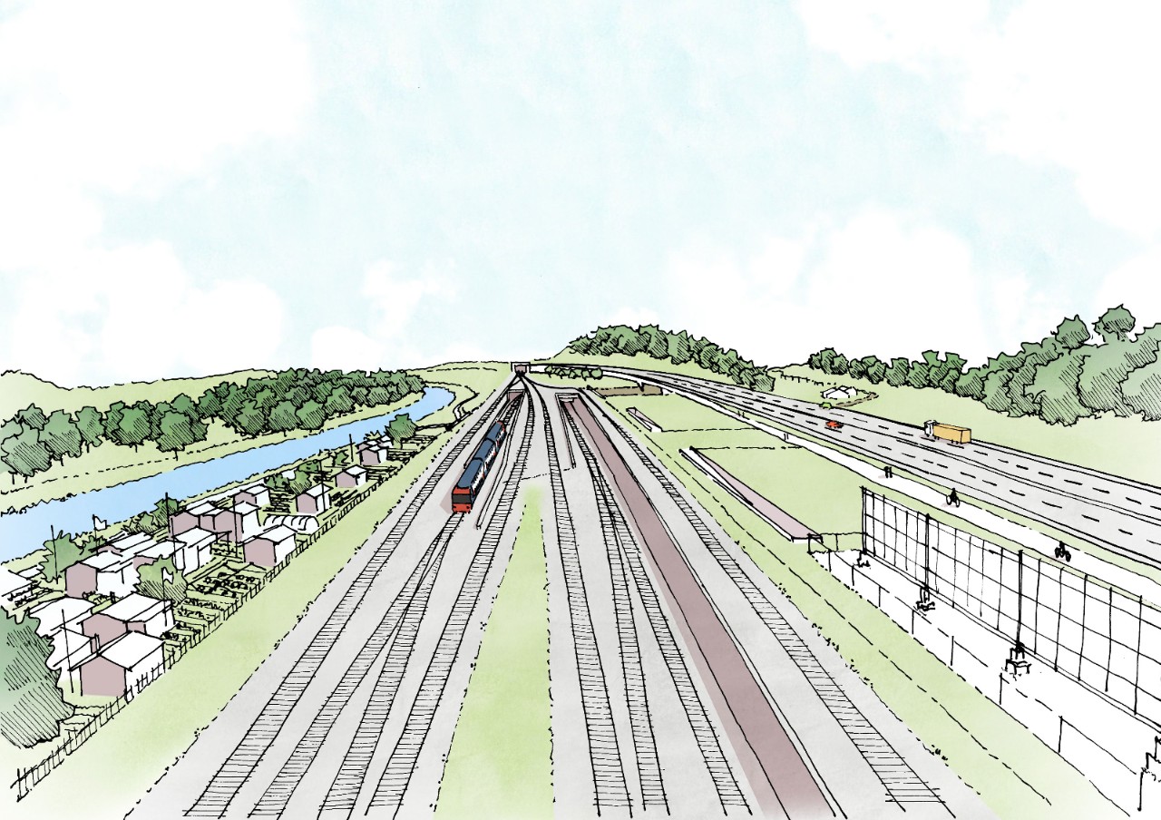 Tunnelportal Winterthur Töss.