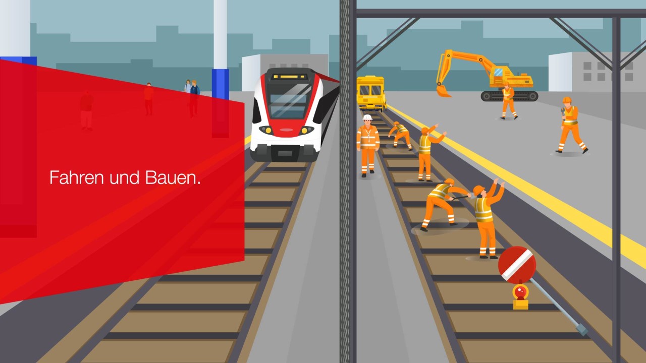 Video Fahren und Bauen.